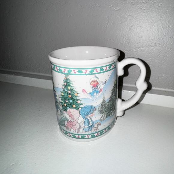Precious Moments Enesco Christmas Mug | Vintage Winter Scene | 1993 Collectors - Picture 1 of 7